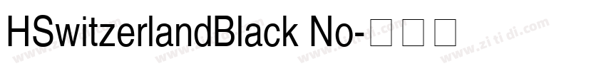 HSwitzerlandBlack No字体转换